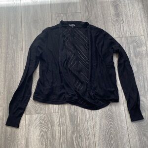 Express - Black Long Sleeve Cardigan Sweater - Size S